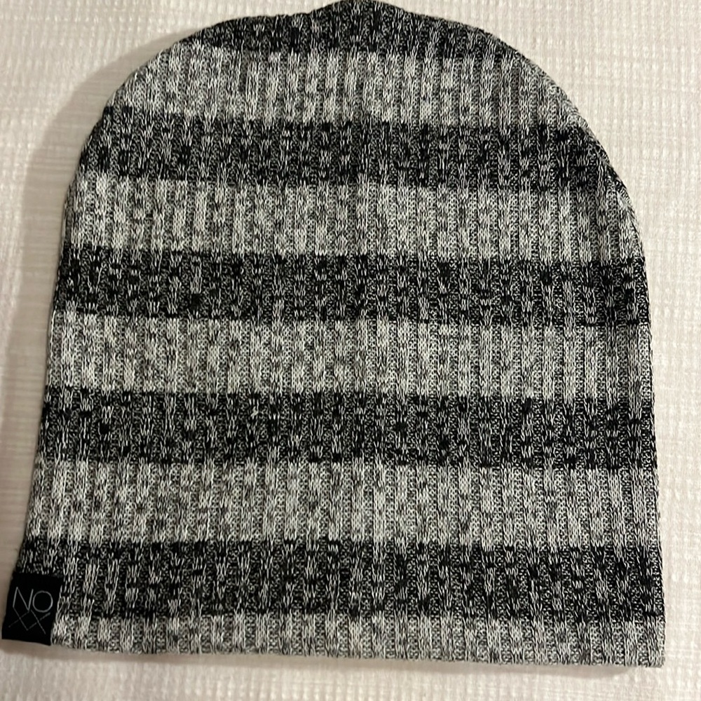 NOXX Grey & Black Knit Beanie
